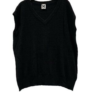 Missoni Sweater Vest Womens L Tight Knit V Neck Baggy Preppy Grunge Skater Y2K *